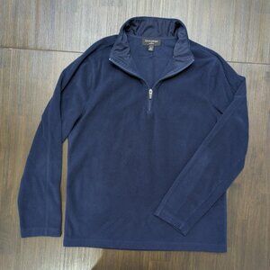Banana Republic | Men's Medium Navy Blue Quarter-Zip Fleece Sweater